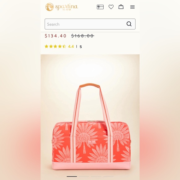 New Spartina Duffle-Coral/Pink - Picture 3 of 3